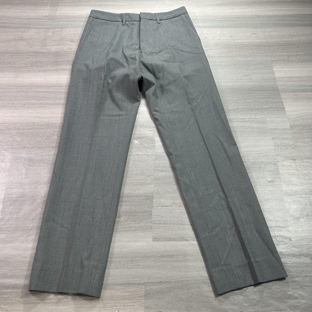 Hugo Boss Pants Mens 30x32 Gray Wool Blend Dress Slacks Cagan Stretch Flat Front